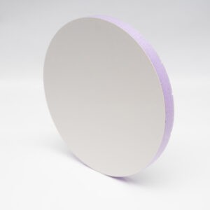Podkład okrągły styrodur liliowy z białą podkładką do żywności