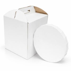 Podkład 30 cm biały z ZAKŁADKAMI + karton 31x31x31